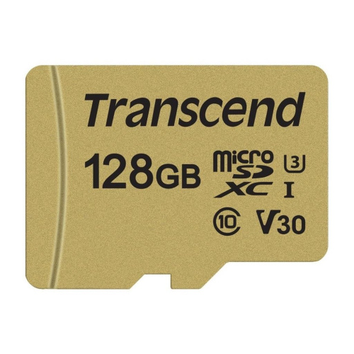 Карта памяти Transcend microSDXC 128Gb Class10 TS128GUSD500S 500S w/o adapter