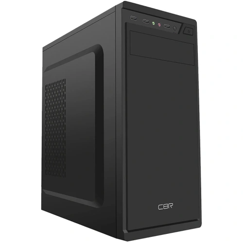 Корпус CBR J02 (PCC-ATX-J02-WPSU), ATX Miditower , без БП, 1*USB 3.0, 2*USB 2.0, HD Audio+Mic,Black