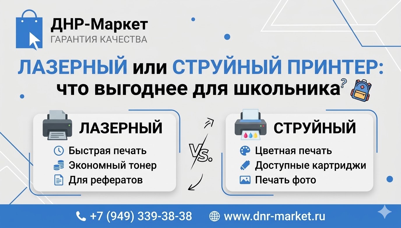 Лазерный или струйный принтер: что выгоднее для школьника. Лазерный или струйный принтер: что выгоднее для школьника.