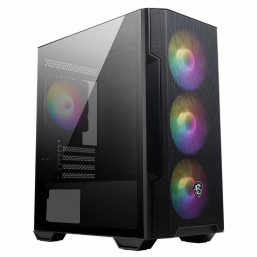Корпус MSI Mag Forge M100R (306-7G20R41-HH9), Global, 1xUSB 3.0, 2xUSB 2.0, 4x120mm ARGB Fan, ESD ARGB Control Board