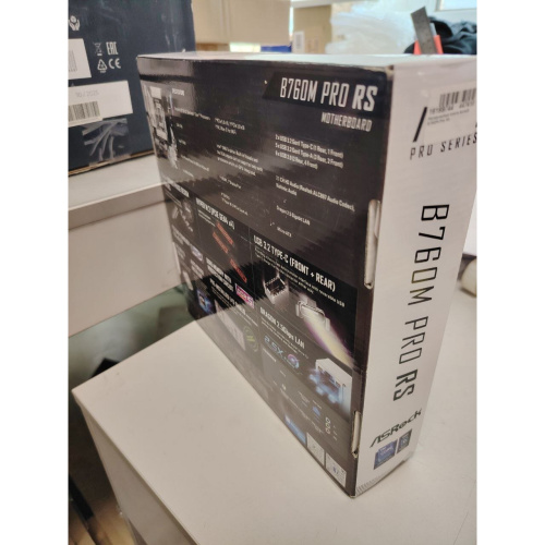 УЦ MB s1700 ASRock B760M Pro RS Intel B760, 4xDDR5-4800МГц, 2xPCI-Ex16, 3xM.2 (плохая упаковка, восстановление работоспособности ножек на сокете)