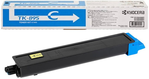 Тонер-картридж Kyocera 1T02K0CNL0 TK-895C 6 000 стр. Cyan для FS-C8020MFP/C8025MFP