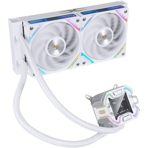 СВО 1STPLAYER X-240 White (X-240-WH) / 2x120mm, ARGB, IPS display