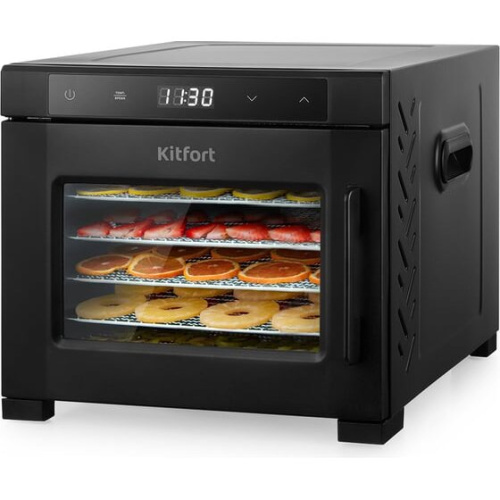 Сушилка для овощей и фруктов KitFort КТ-1964 черный