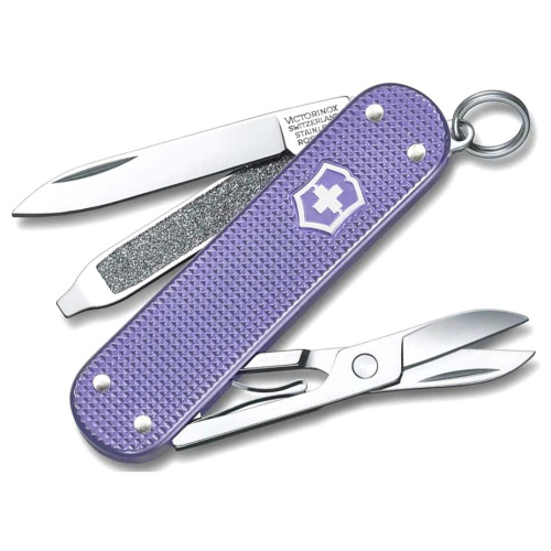 Нож перочинный Victorinox Classic Electric Lavender (0.6221.223G) 58мм 7функц. карт.коробка
