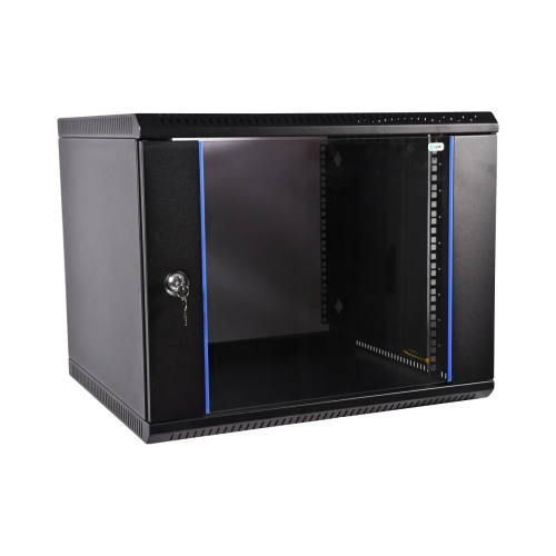 Шкаф коммутационный ЦМО ШРН-Эконом ШРН-Э-9.350-9005 настенный 9U 600x350мм черный