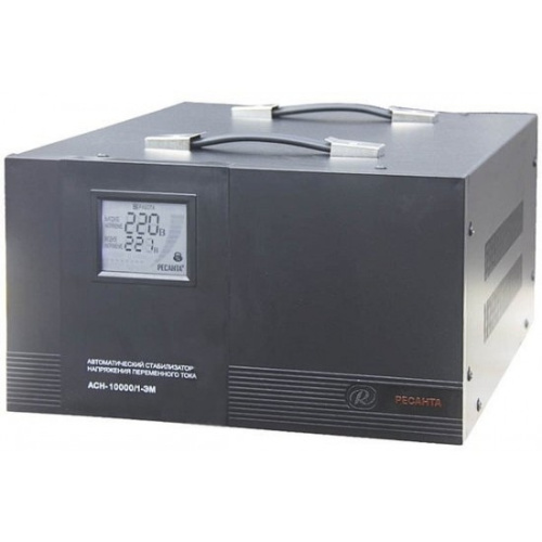 Стабилизатор напряжения Ресанта АСН-8000/1-ЭМ черный