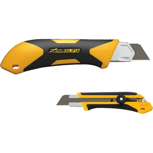 Нож Olfa OL-XH-1 с выдвижным лезвием/трещоточный фиксатор