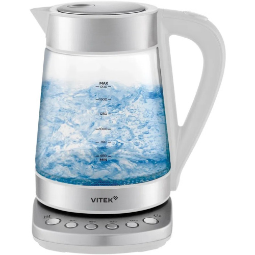 Электрочайник Vitek VT-WK1031 белый/серебристый