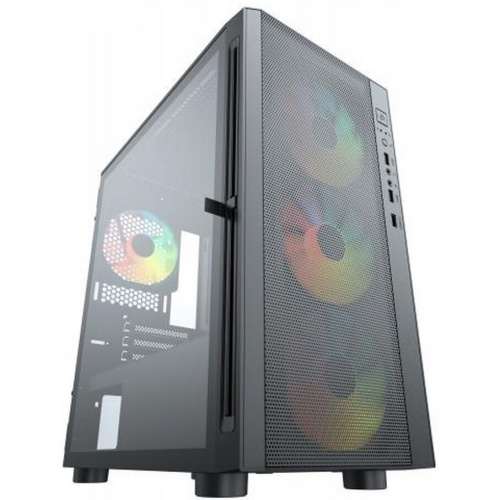 Корпус ACD Citadel 104 AH-TC4GA-0000 ATX, Black, USB3.0*1+USB2.0*2+HD audio,3*12cm F1 ARGB fans at front(Slave fans) ,1*12cm F1 ARGB fan at rear