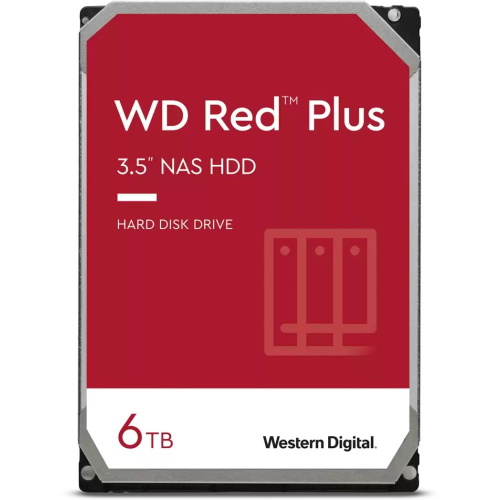 HDD WDC Red Plus WD60EFPX SATA 6TB 6GB/S 256MB