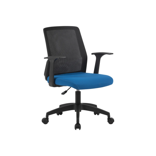 Кресло Cactus CS-MC222-BKBL черный сиденье темно-синий