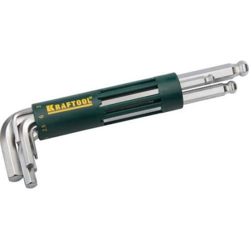 Набор ключей шестигранных KRAFTOOL Expert (27431-2 z01) длинных с шариком, HEX 2-10мм, 8 пред