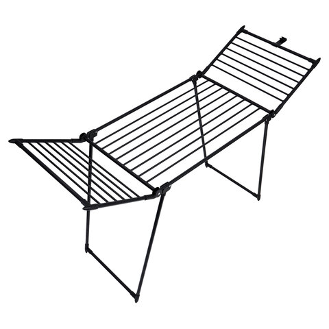 Сушилка для белья Laima Home 700470 Trio Black раскладная 3 зоны сушки, 19 метров