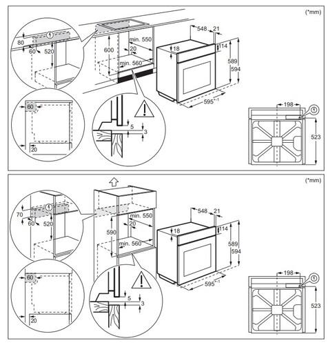 Электрический духовой шкаф Electrolux COE7P31B черный