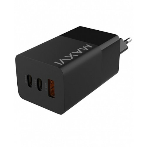 СЗУ Maxvi A483GN 65W, 1xUSB-A, 2xUSB-C, black