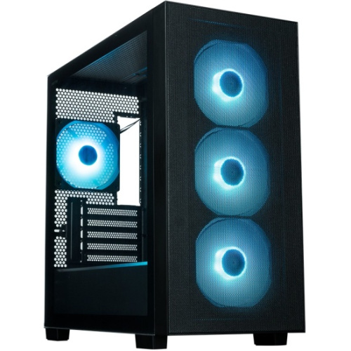 Корпус XASTRA A510M 4ARGB-UC Black (A510M-4FC12A-UC) mATX/Mesh/ Screwless full-size TG /4x 120mm FC120 ARGB PWM fans/ Type-C