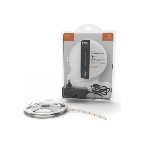 Лента светодиодная Gauss Basic BT013 5м