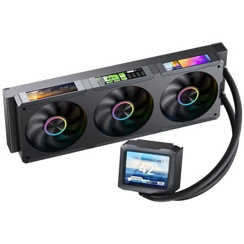 СВО JONSBO TF3-360SCB LGA 2011/1851/1700/1200/115X/AM4 (TDP 320W, ARGB Fan and Pump, PWM, Triple Fan 120mm, черный)