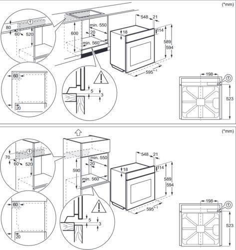 Электрический духовой шкаф Electrolux COE7P31V белый