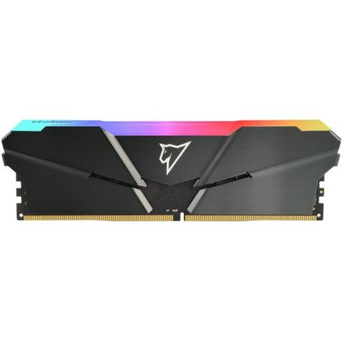 ОЗУ Netac Shadow NTSRD4P32SP-16E DDR4 DIMM 16Gb PC25600, 3200Mhz, RGB, C16 Grey, с радиатором