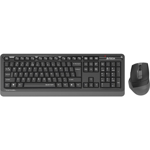 Клавиатура + мышь A4Tech Fstyler FG1035 (FG1035 grey) клав черный/серый мышь черный/серый USB беспроводная Multimedia