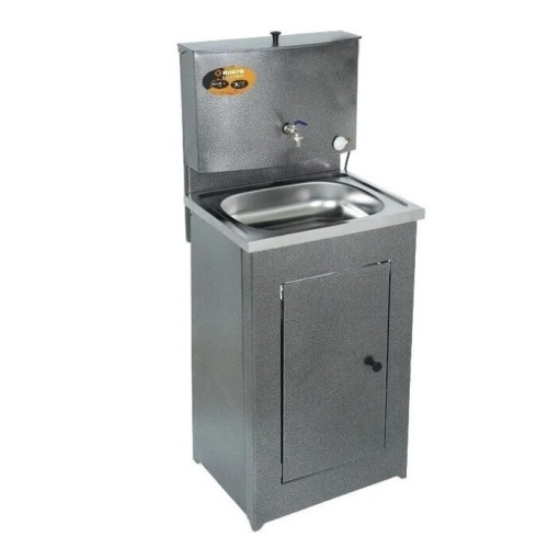 Умывальник дачный Вихрь ЛЮКС с подогревом, нержавеющая мойка, серебро 74/4/3