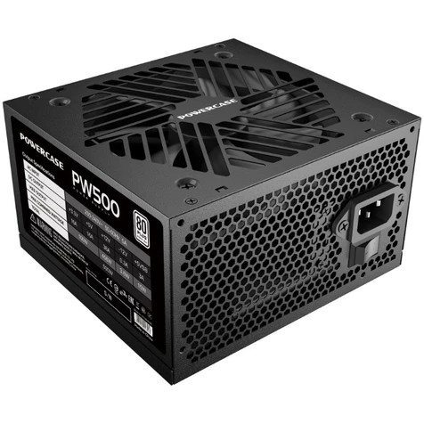 Блок питания Powercase PW500 (PS-500W-DC) (80 Plus, ATX 2.31, 500W, APFC, DC-DC, 120mm Fan)