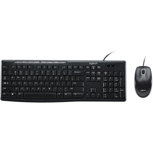 Комплект клавиатура и мышь LOGITECH MK200 (920-002694) Desktop Black RUS
