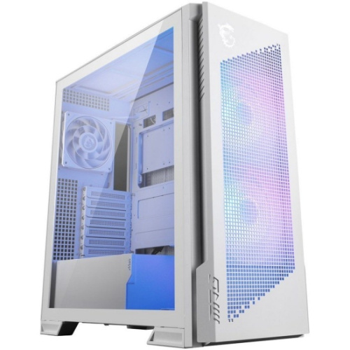 Корпус MSI MPG Velox 300R Airflow PZ White (306-7G27W21-JA4 / 306-7G27W14-JA4), Global, 2xUSB 3.2 Gen 1, 1xUSB 3.2 Gen2¶Type-C, 2x160mm ARGB Fan, 1