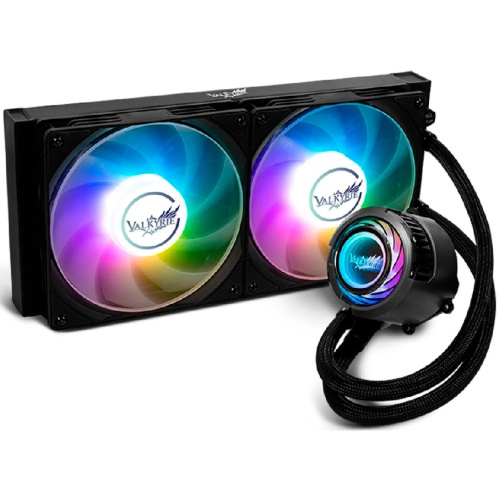СВО Valkyrie Jarn 280 ARGB Black (HW C280) / 2x140mm ARGB fans, 500-1850RPM, 105CFM, 32dBA, 300W TDP