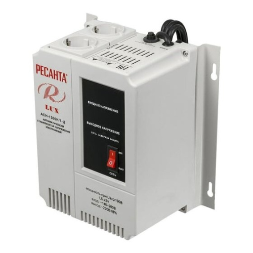 Стабилизатор напряжения Ресанта АСН-1500Н/1-Ц (63/6/20) серый