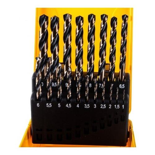 Набор сверл по металлу Inforce HSS-G 11-01-704 19 предметов 1-10