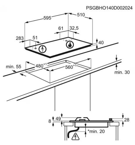 Electrolux CGS6436BX