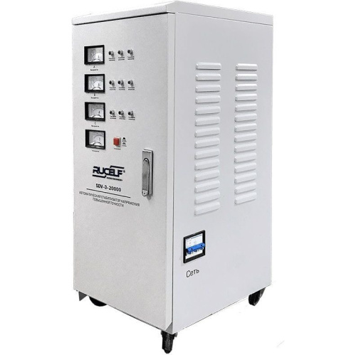 Стабилизатор напряжения Rucelf SDV-3-20000 белый