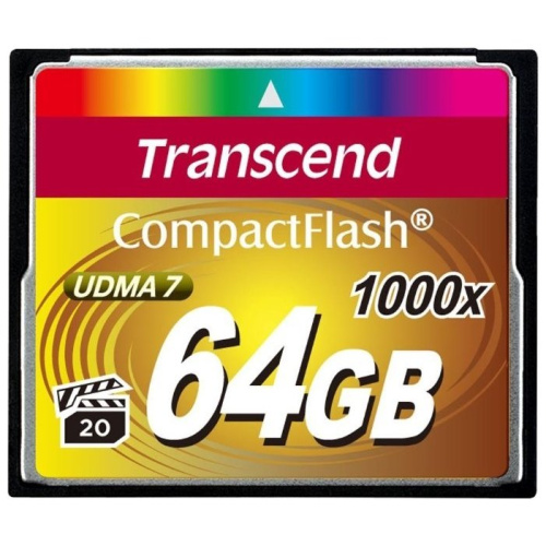Карта памяти Transcend TS64GCF1000 CF 64GB, 1000X