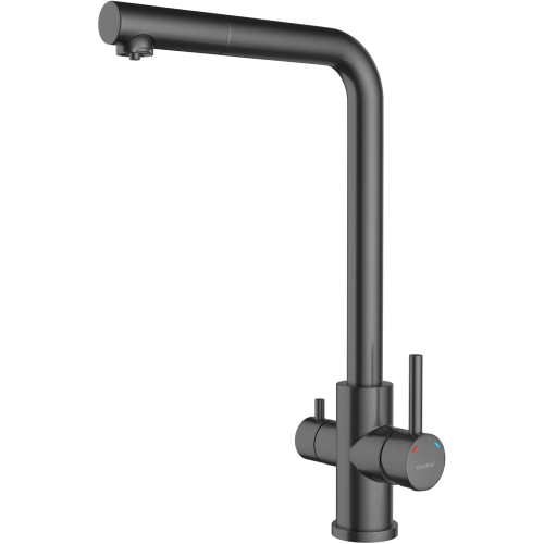 Смеситель для кухни GRANFEST Z-5421 PVD graphite quarz