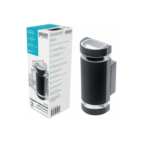 Светильник садово-парковый GAUSS GD162 черный