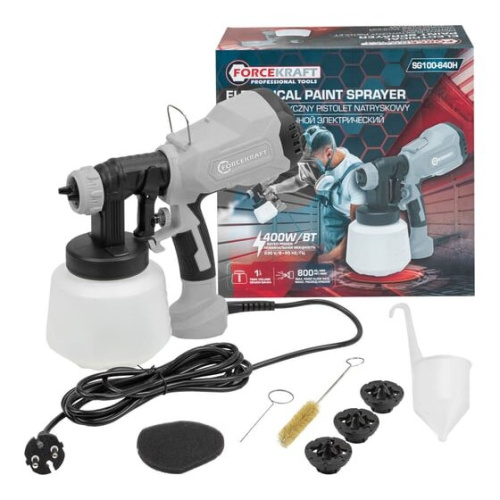 Электрический краскопульт ForceKraft FK-SG100-640H