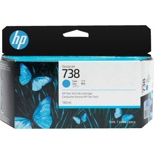 Картридж HP 498N5A 738 130-ml Cyan DesignJet Ink Cartridge