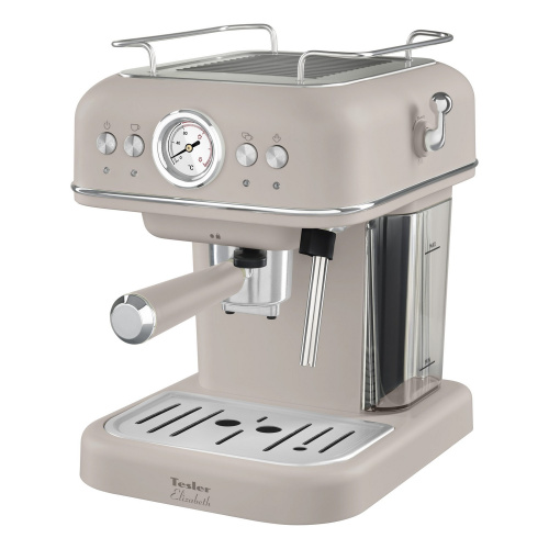 Кофеварка TESLER ECM-245 Sand grey