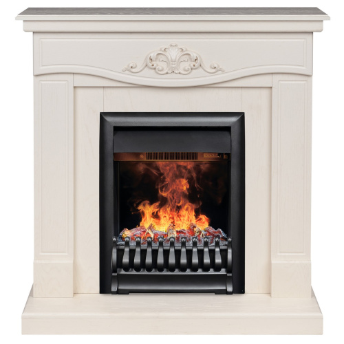 Электрокамин RealFlame Junona WT айвори с очагом 3D Oregan