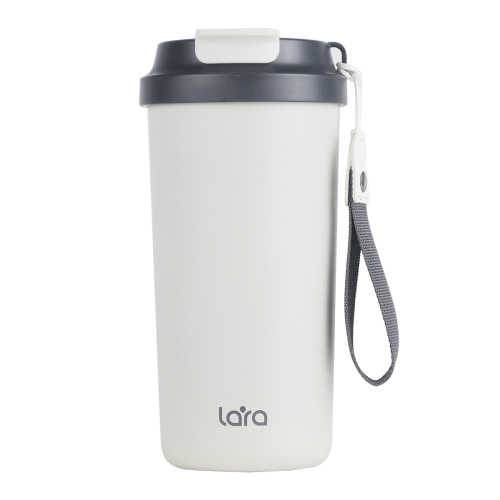 Термокружка LARA LR04-27 White белый/черн
