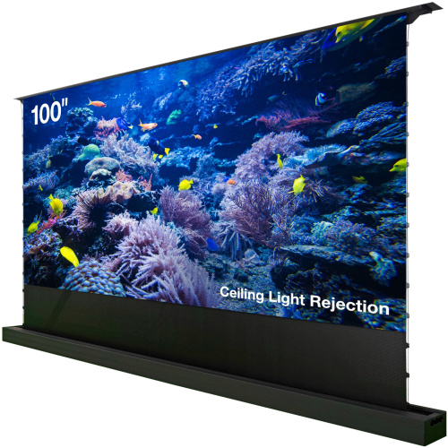 Экран Cactus 125x221см FloorRising CS-PSFRCLR-221X125 16:9 напольный рулонный черный (моторизованный привод)