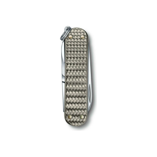 Нож-брелок Victorinox Classic SD Precious Alox 0.6221.4031G 58мм, 5 функций, Infinite Grey (подар. упаковка)