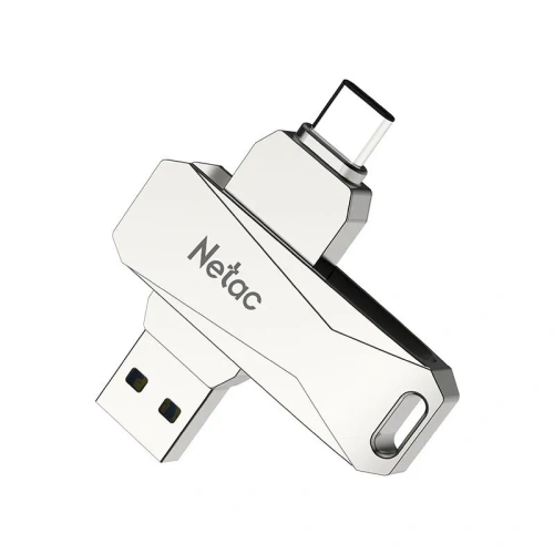 USB-флешка Netac U782C (NT03U782C-512G-30PN) 512Gb, USB3.0+TypeC, металлическая