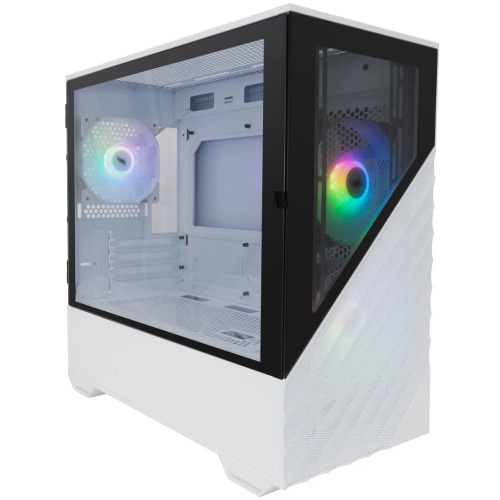 Корпус 1STPLAYER DK D7 ARGB White (D7-WH-3F7-W) / mATX / 3x120mm ARGB fans