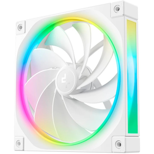 Вентилятор DEEPCOOL FL14R WH 140x140x25мм Reverse (PWM, ARGB, белый, 500-1700об/мин) Color Box