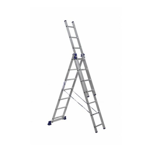 Лестница Alumet H3 5307 алюминиевая трехсекционная 3*7
