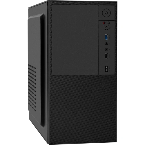 Корпус Exegate BAA-308UC-AAA450 EX298010RUS Minitower (mATX, БП AAA450 с вент. 8см, 1*USB+1*USB3.0+1*TypeC, HD Audio, черный)